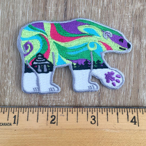 Set of 3: Three Little Bear Patches - Polar Bear, Grizzly Bear, Panda Bear