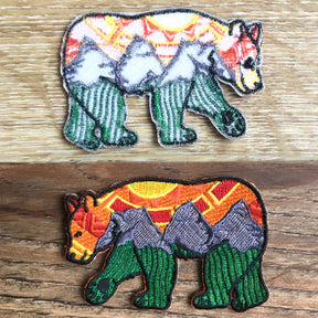 Set of 2: Polar Bear + Grizzly Bear Patch Duo