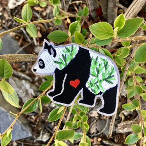 Set of 3: Three Little Bear Patches - Polar Bear, Grizzly Bear, Panda Bear