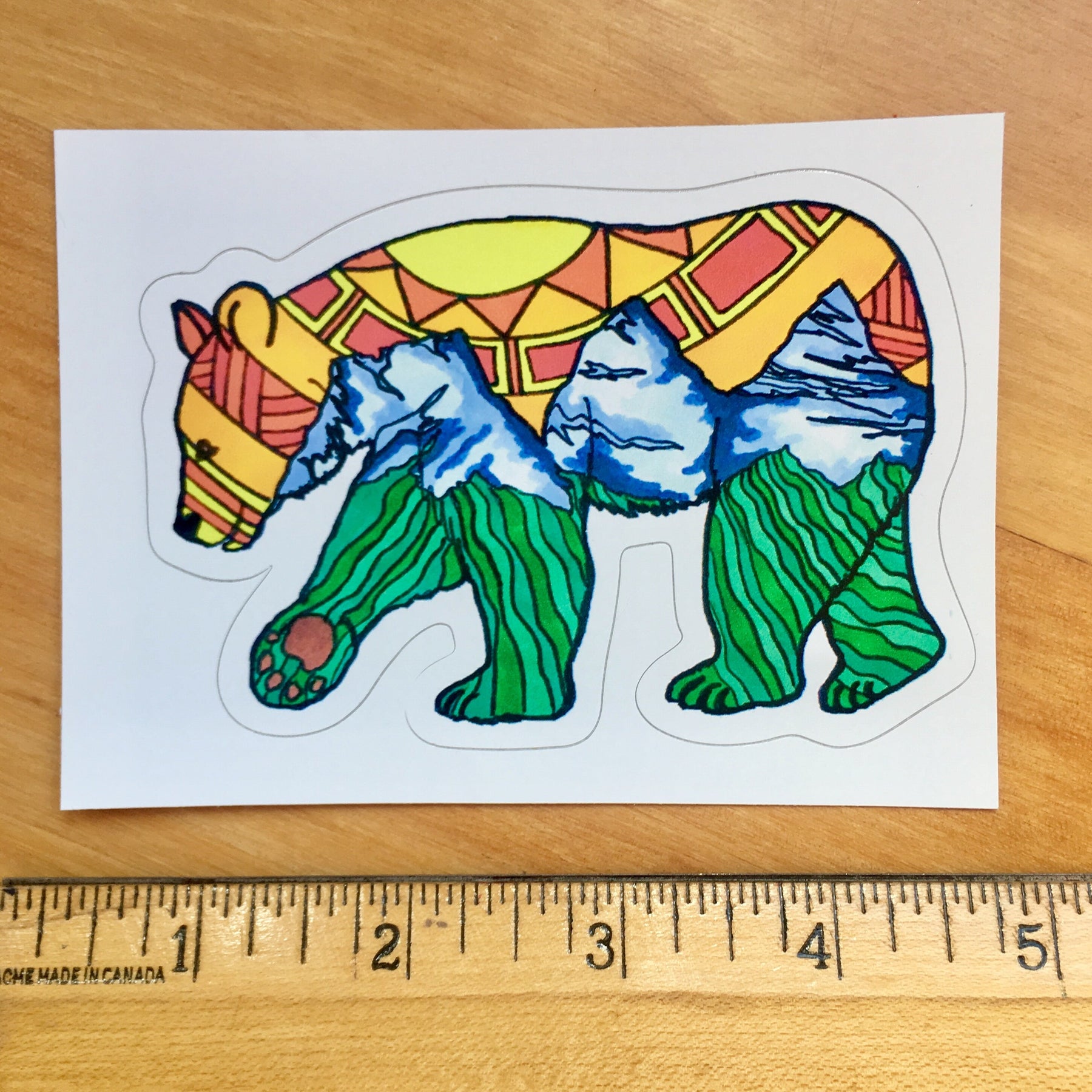 Three Sisters Bear Sticker  ⌲ Medium 4"x3"