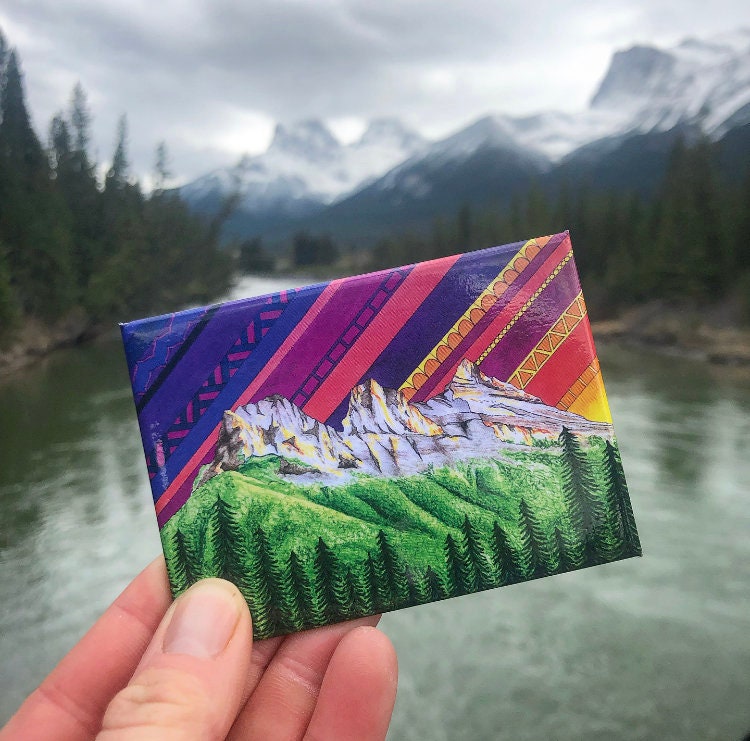 Three Sisters Canmore Magnet