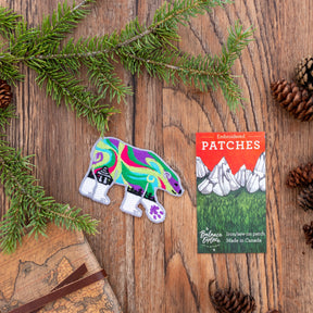 Set of 2: Polar Bear + Grizzly Bear Patch Duo