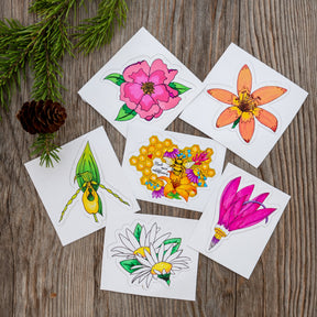 Plant More Wildflowers Sticker ⌲ Small 2.5"x2"