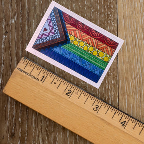 Pride Flag Sticker ⌲ Small 2.75"x1.75"