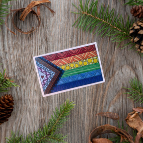 Pride Flag Sticker ⌲ Small 2.75"x1.75"