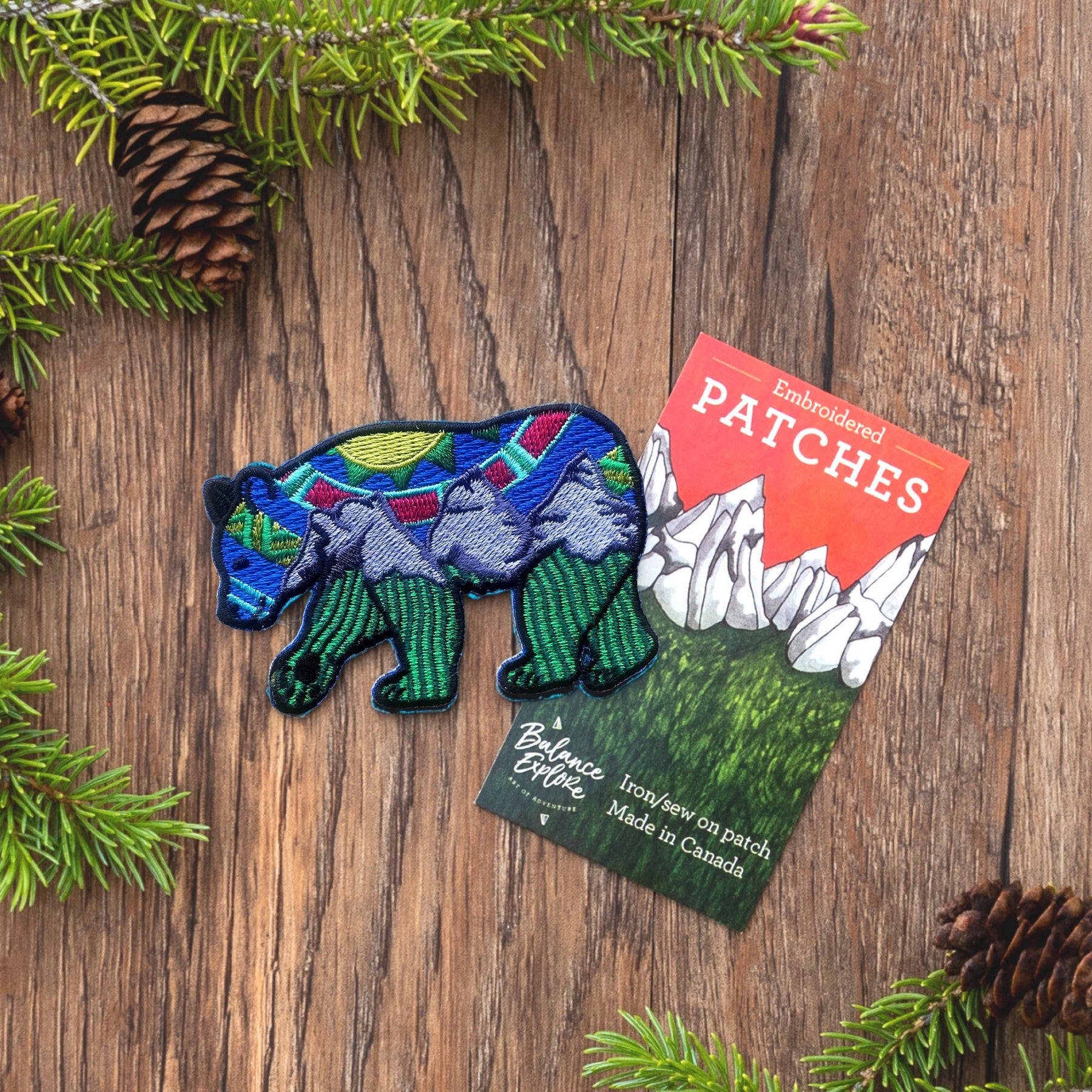 Three Sisters Bear Patch: Aurora Sky  ⌲ LIMITED EDITION
