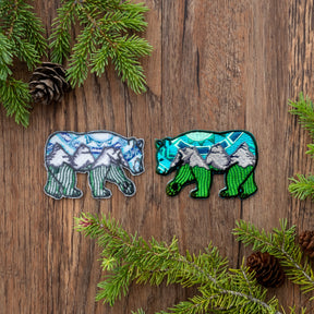 Set of 3: Three Sisters Bear Patches - Orange, Blue, Aurora  ⌲ LIMITED EDITION