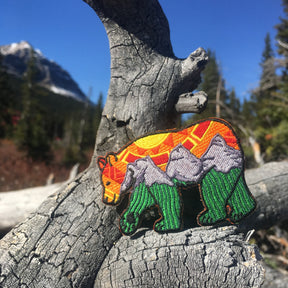 Three Sisters Bear Patch: Orange Sky